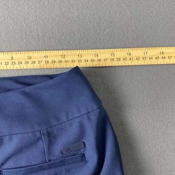 Adidas Golf Skirt Skort Women Size SL Navy 5 Pockets - Picture 7 of 11